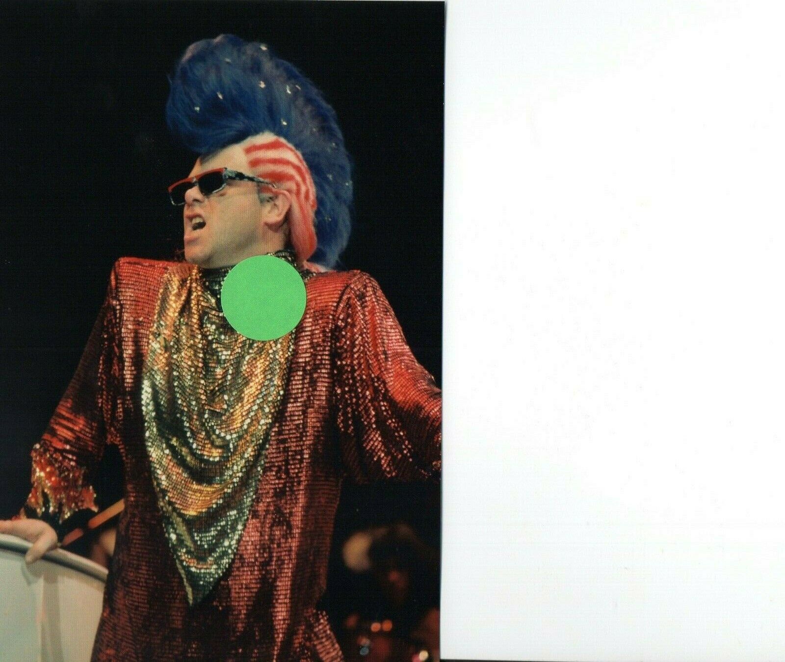 1986 Elton John 8 - 4x6 Color Concert Photo Set #168a