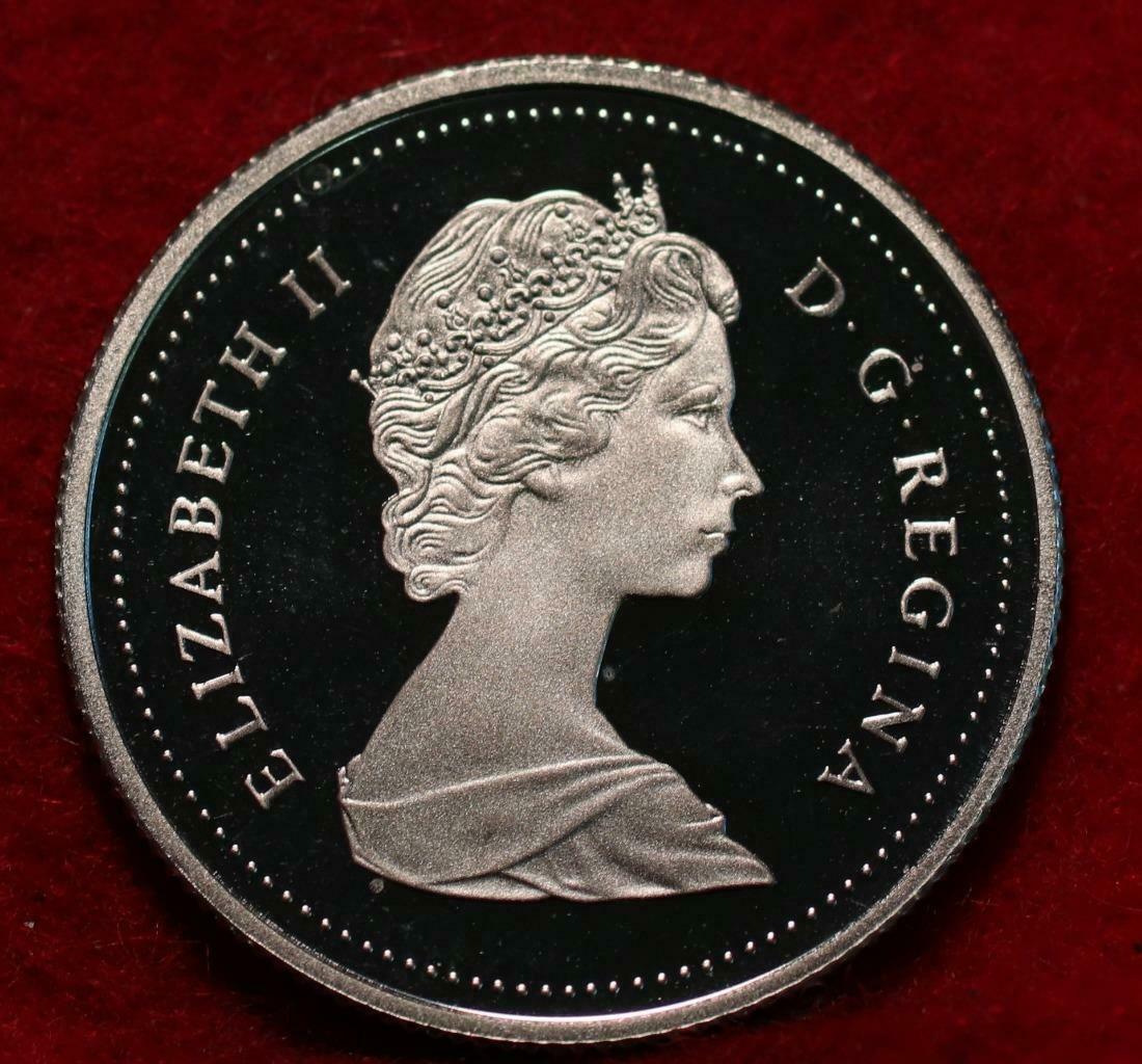 Uncirculated Proof 1989 Canada 25 Cents Clad Foreign Coin