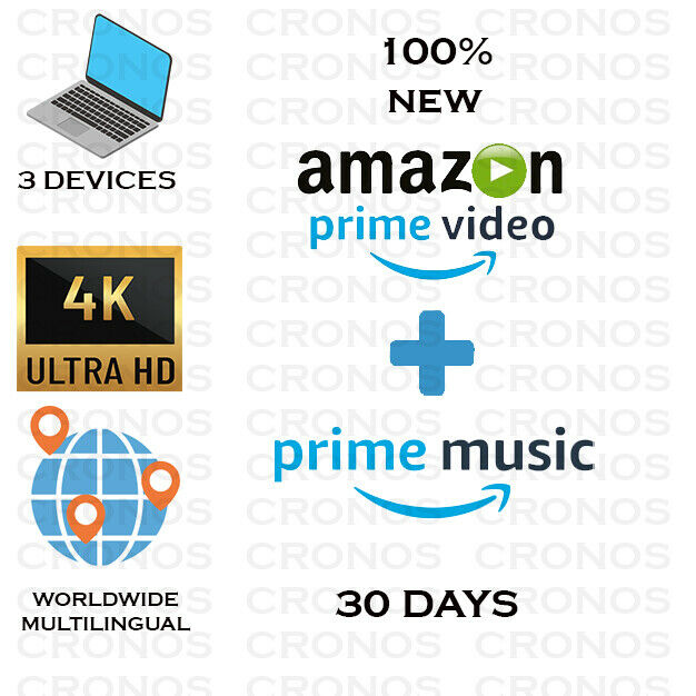 |30 Days |amazon Prime Video + Prime Music| Worldwide | Fast Delivery |