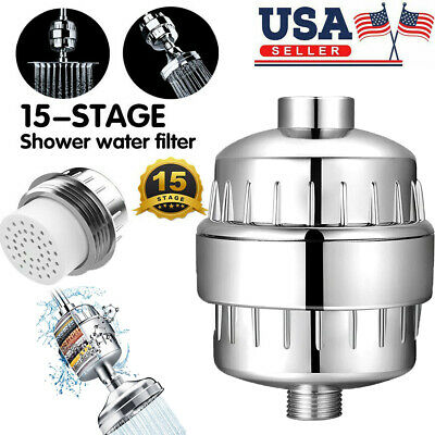 15 Stage Shower Water Filter Purifier With Cartridges For Hard Water Softening