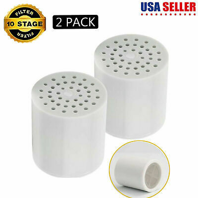 2 Pack Universal Shower Filter Replacement Cartridge 10 Stage Shower Heads Us