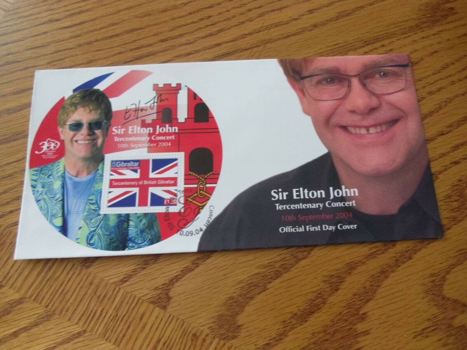 Elton John Gibraltar Official Stamp First Day Cover