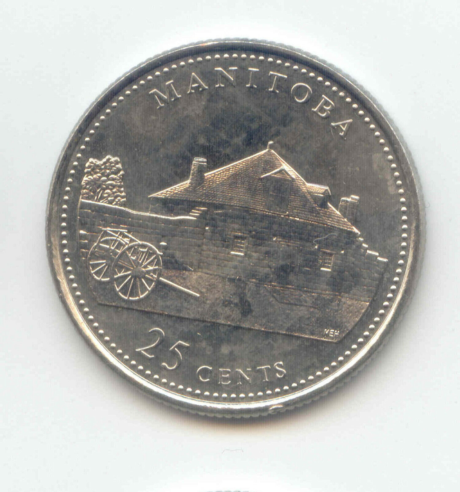 Canada 1867 - 1992 Quarter Manitoba Canadian 25c Twenty-five Cents 25 C